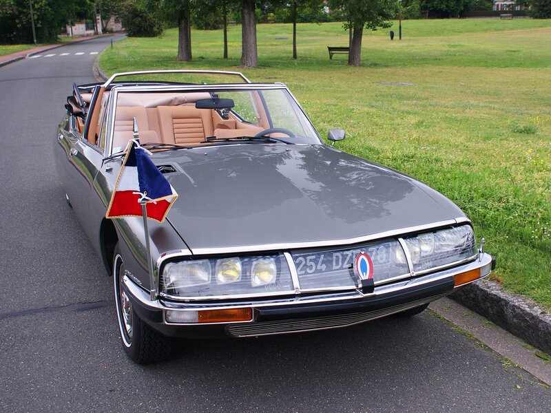 Classic French convertible car