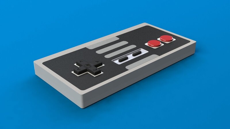 Classic Game Controller — Blue