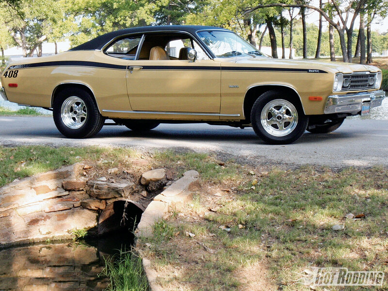 classic gold muscle car