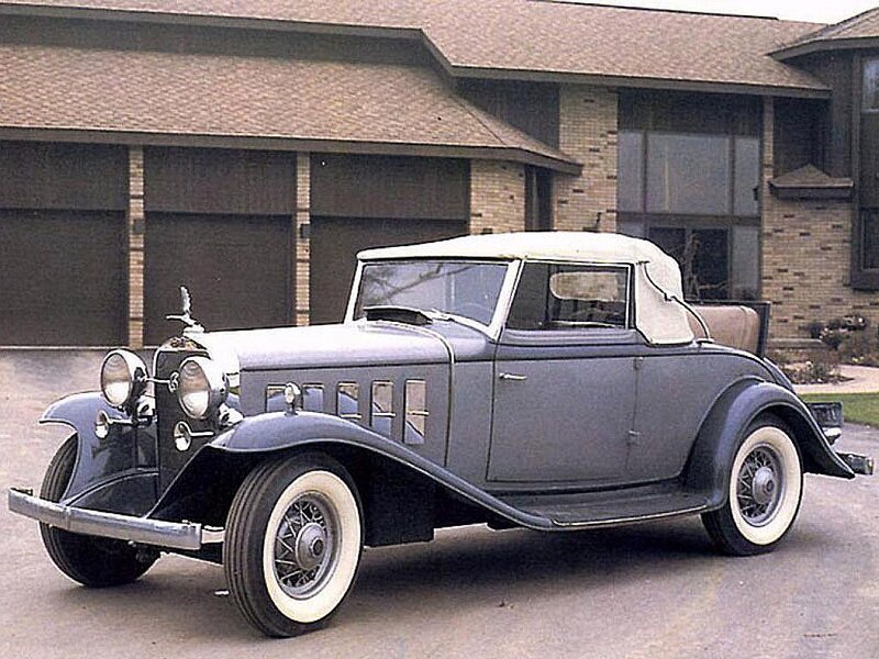 Classic gray convertible car