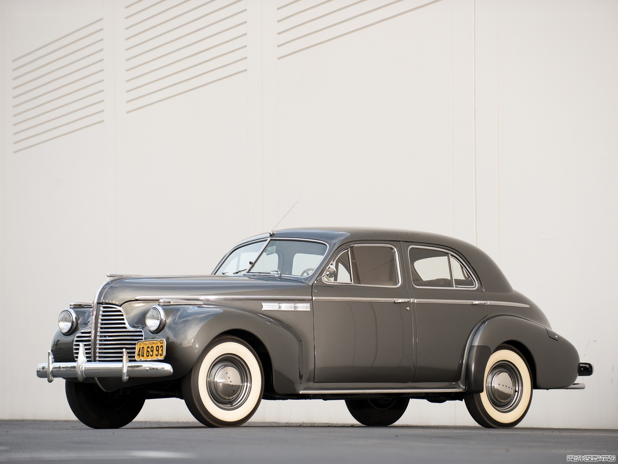 Classic gray sedan car