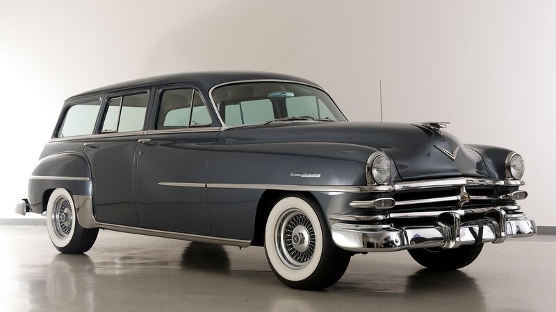 Classic gray station wagon