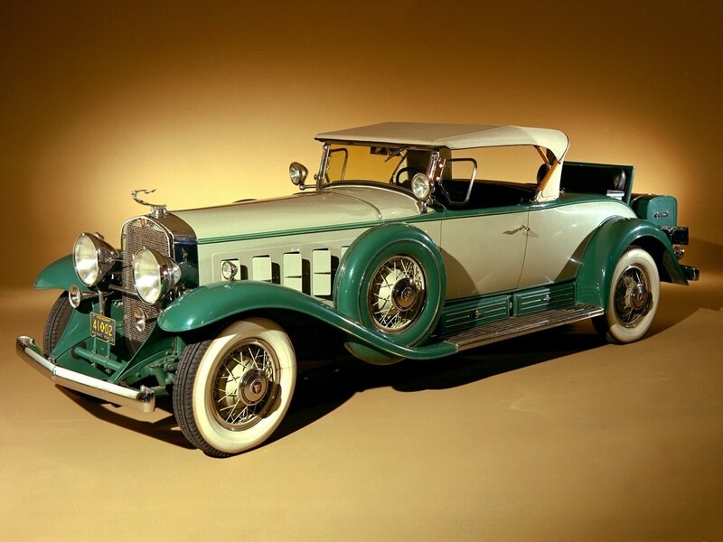 Classic green and cream car