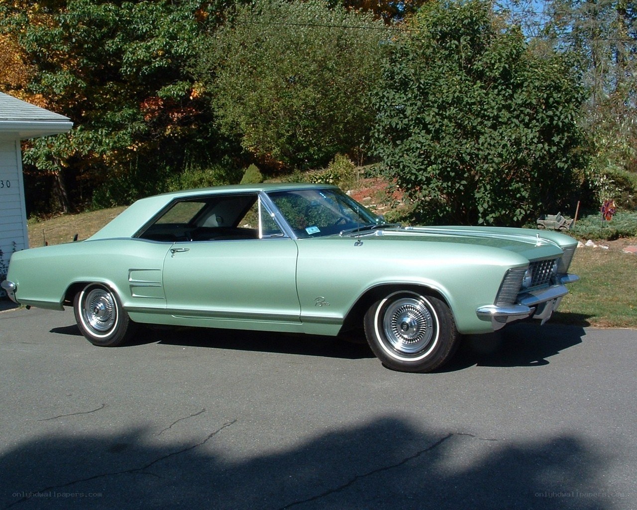 Classic green Buick Riviera