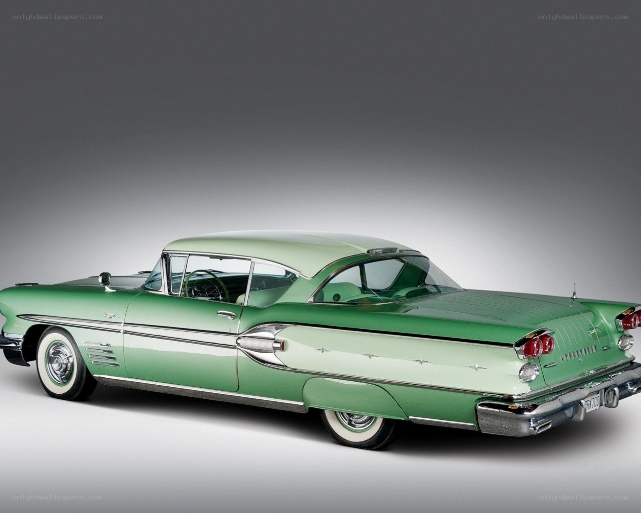 Classic green Chevrolet car