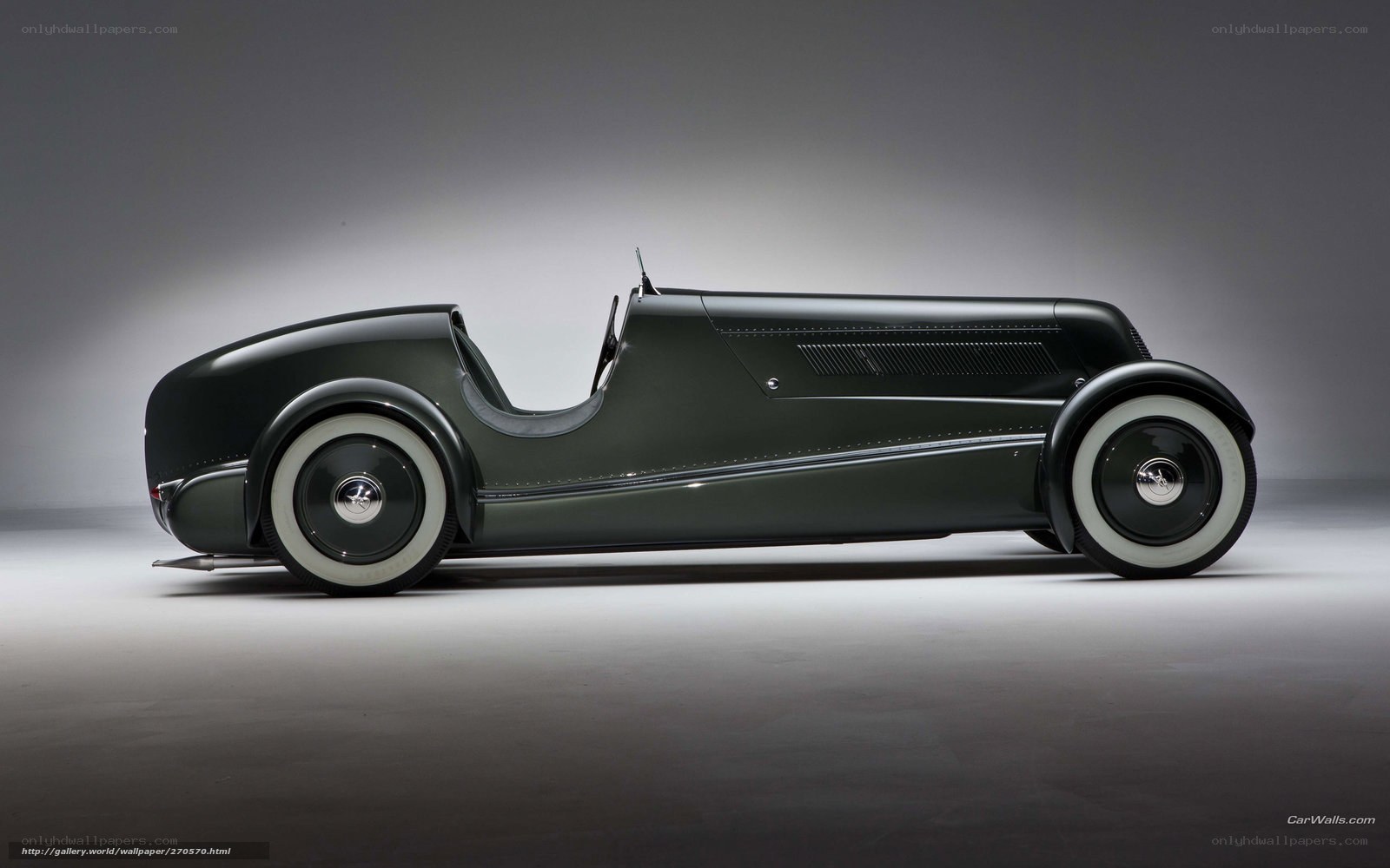 classic green roadster car