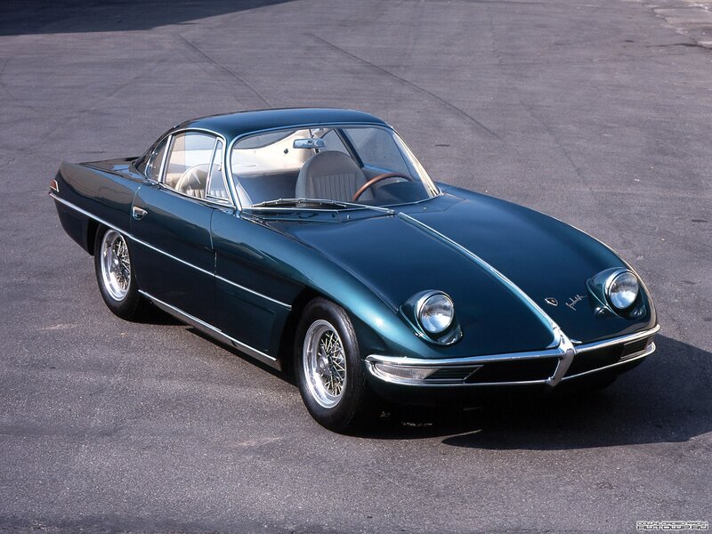 Classic green sports car