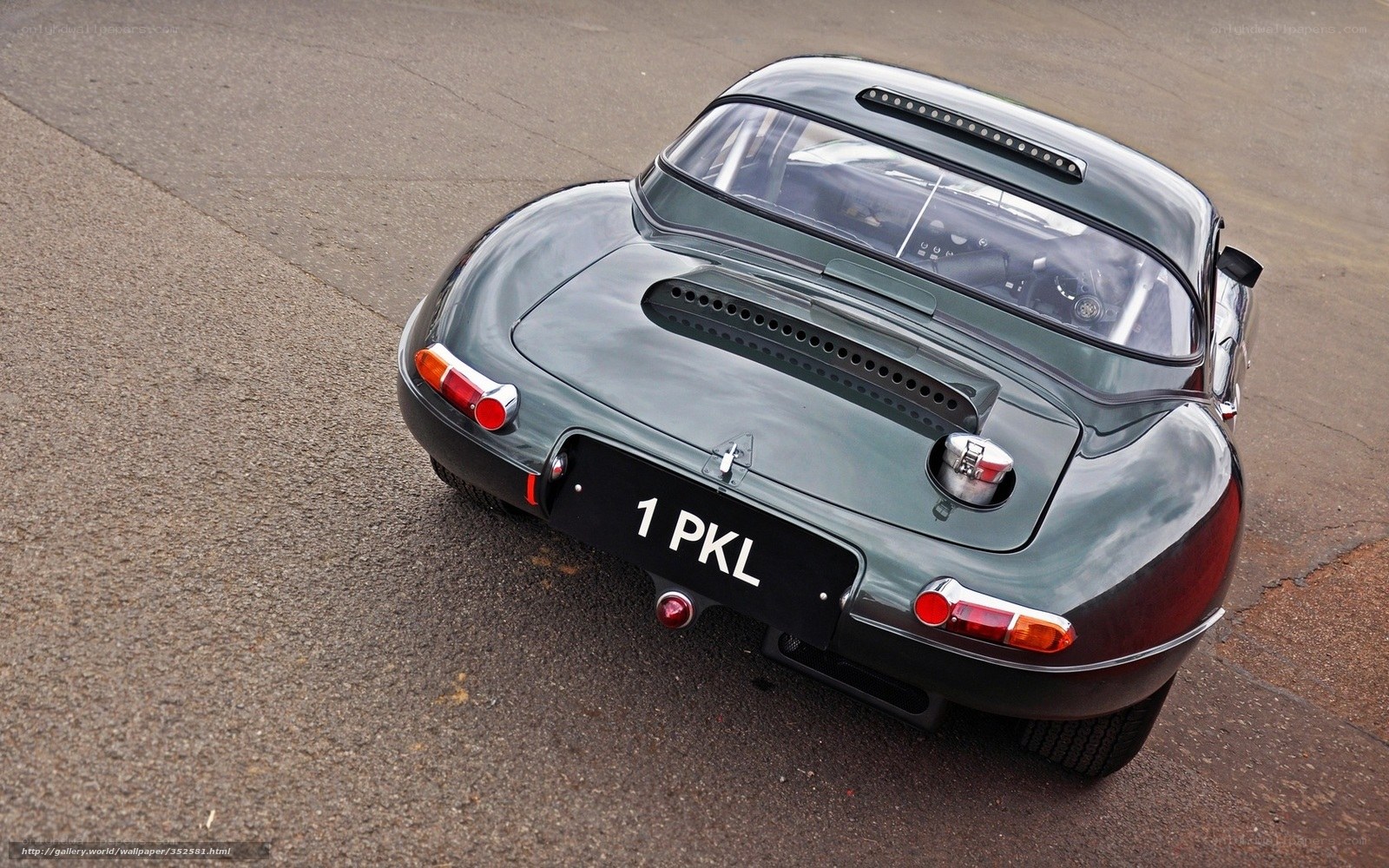 Classic green sports car