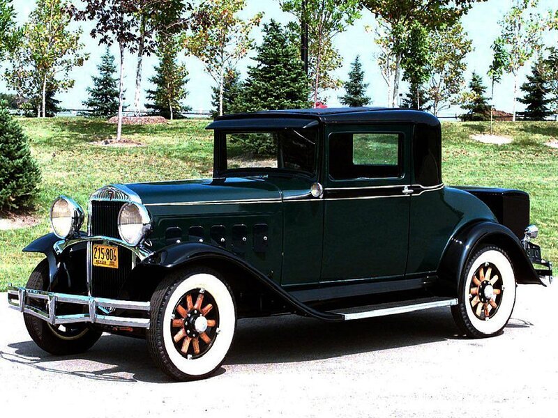 Classic green vintage car