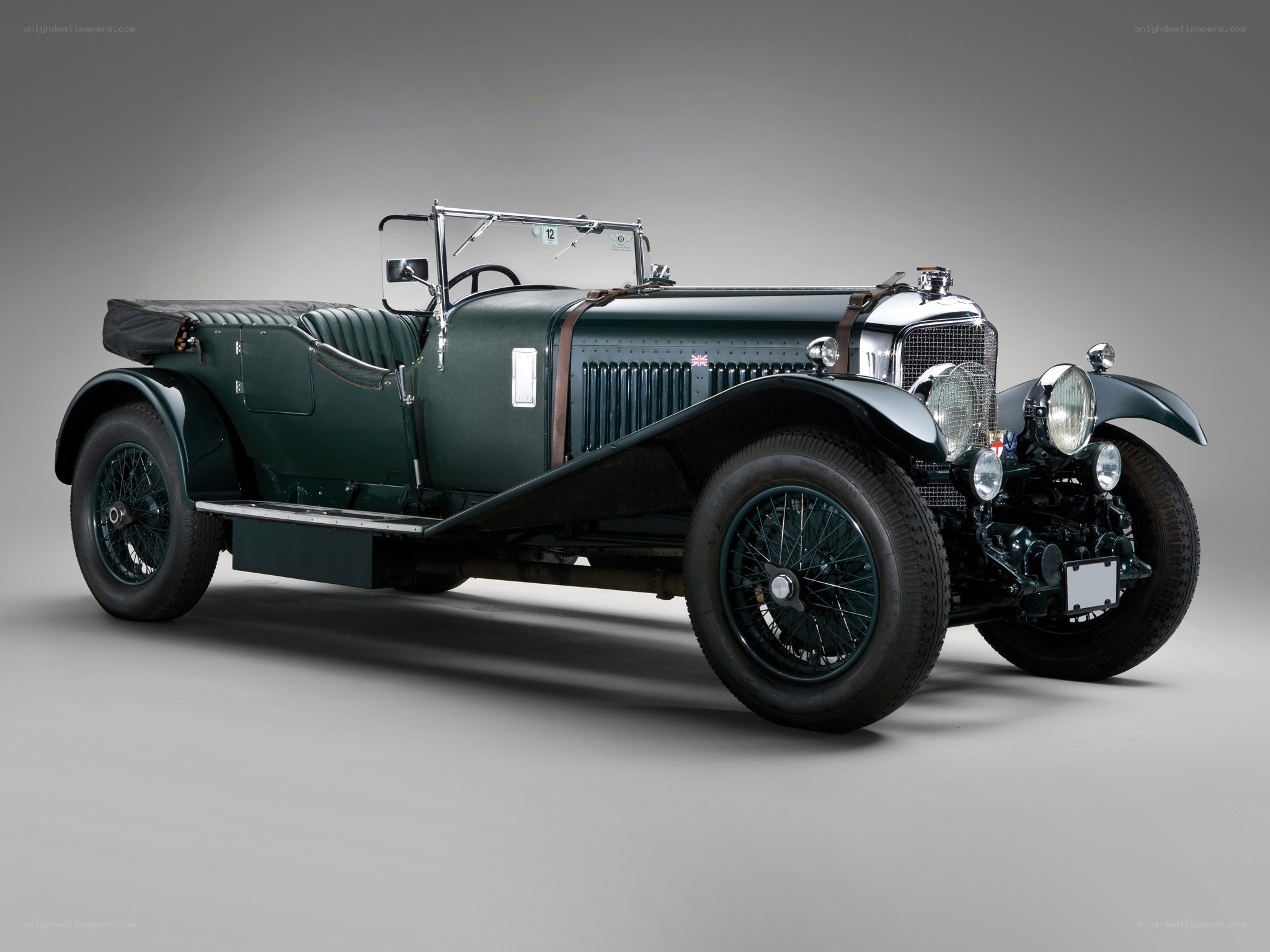 Classic green vintage car