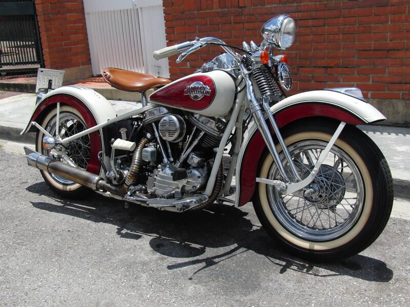 Classic Harley-davidson Motorcycle — Red