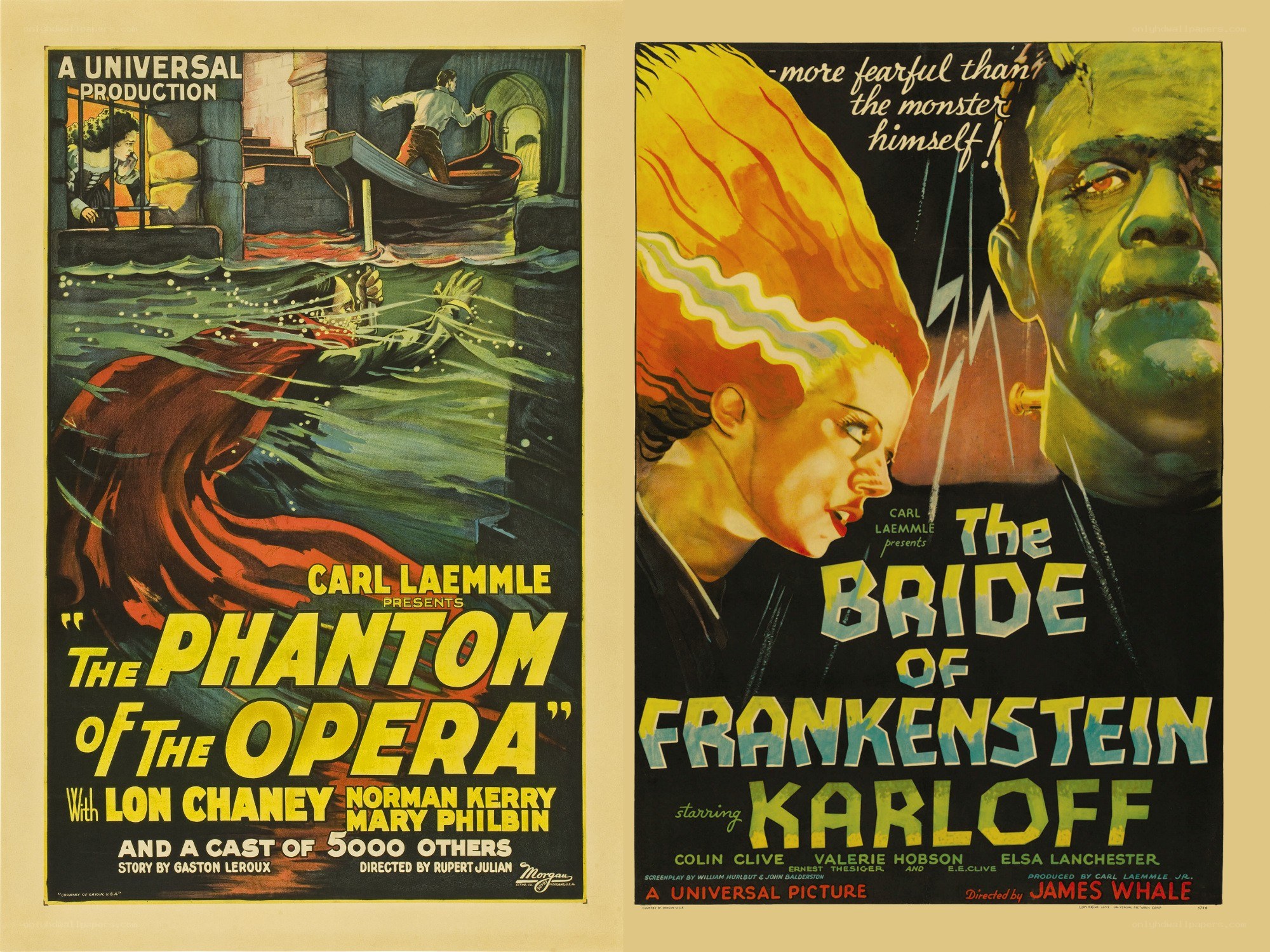 Classic horror movie posters