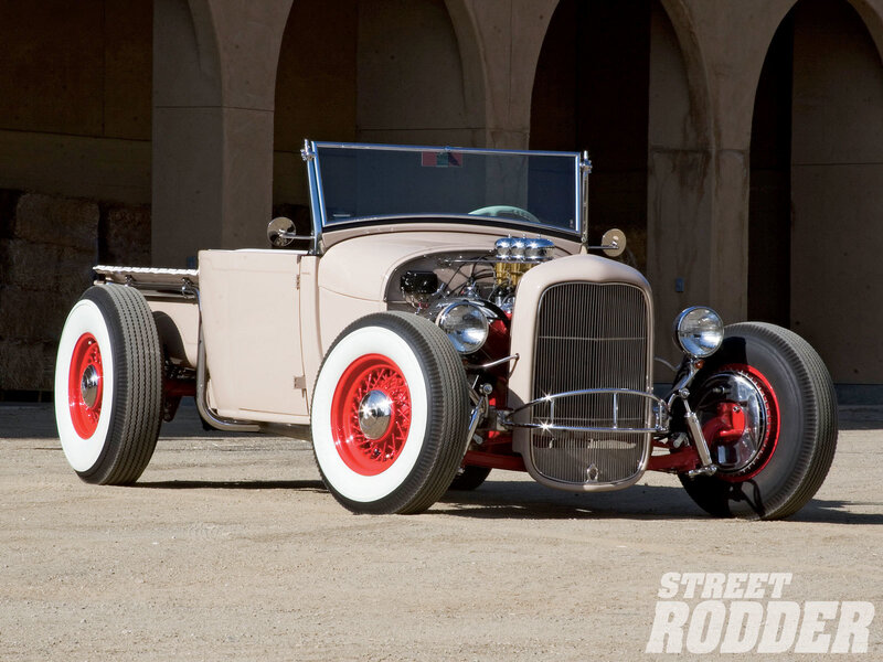 Classic Hot Rod Car — Beige