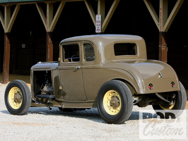 Classic Hot Rod Car — Brown