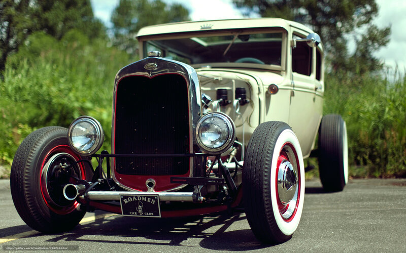 Classic Hot Rod Car — Cream