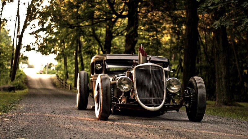 Classic Hot Rod Car — Green