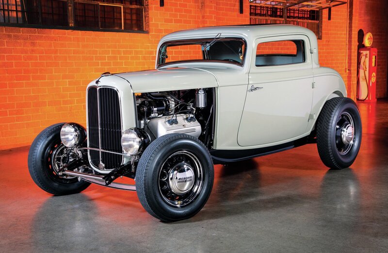 Classic Hot Rod Car — White