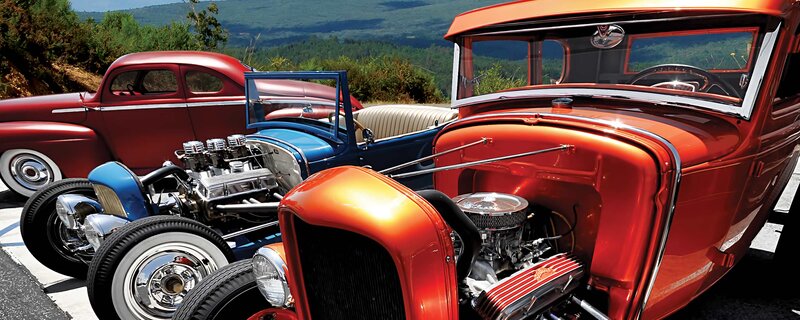 Classic Hot Rods — Red, Dramatic