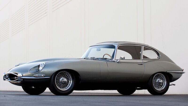 Classic Jaguar E-Type sports car