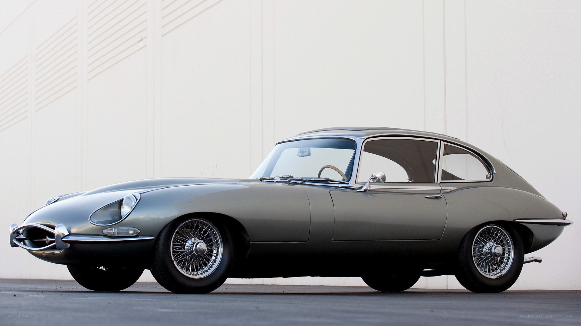 Classic Jaguar E-Type sports car