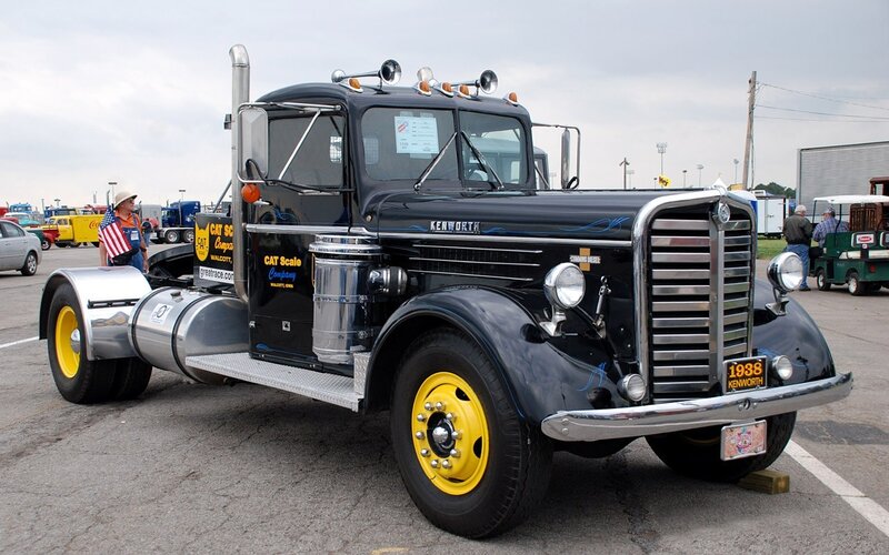 Classic Kenworth truck on display