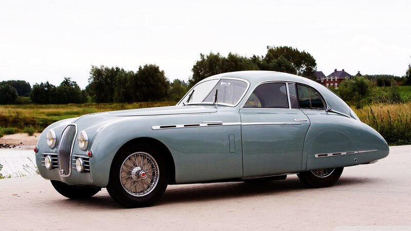 classic light blue car