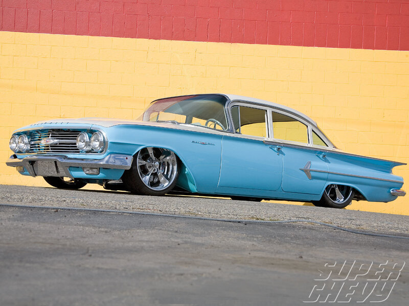 Classic light blue Chevrolet