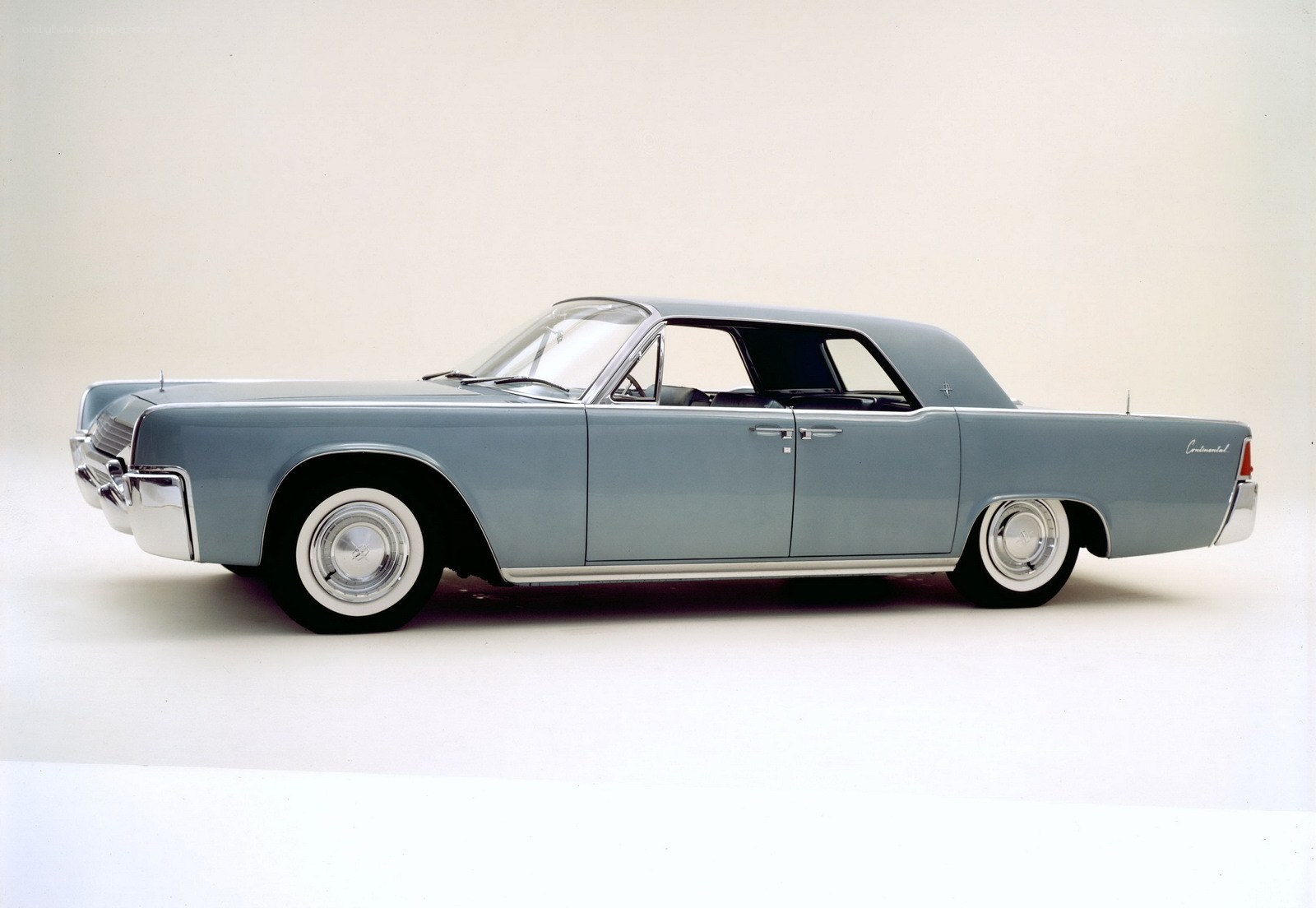 Classic light blue Lincoln Continental