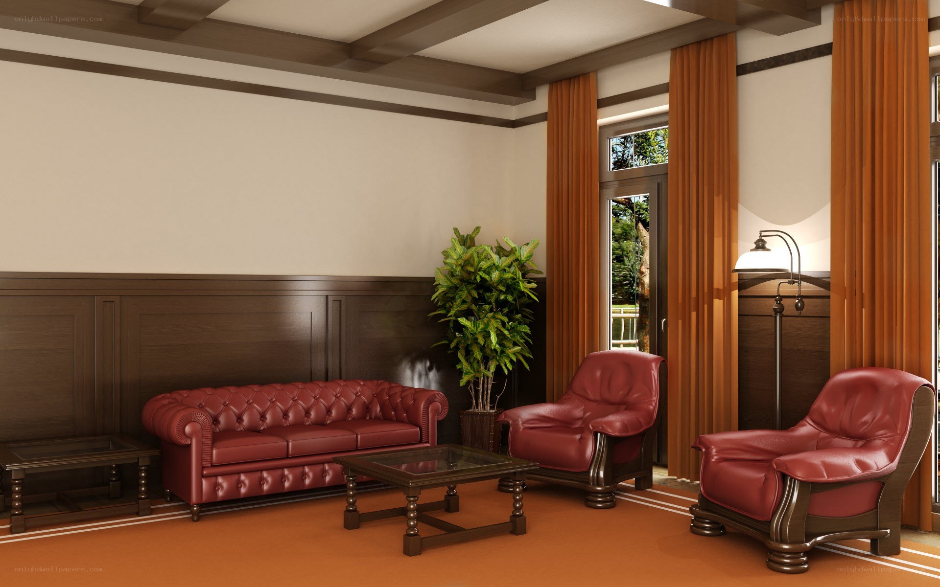 Classic living room interior