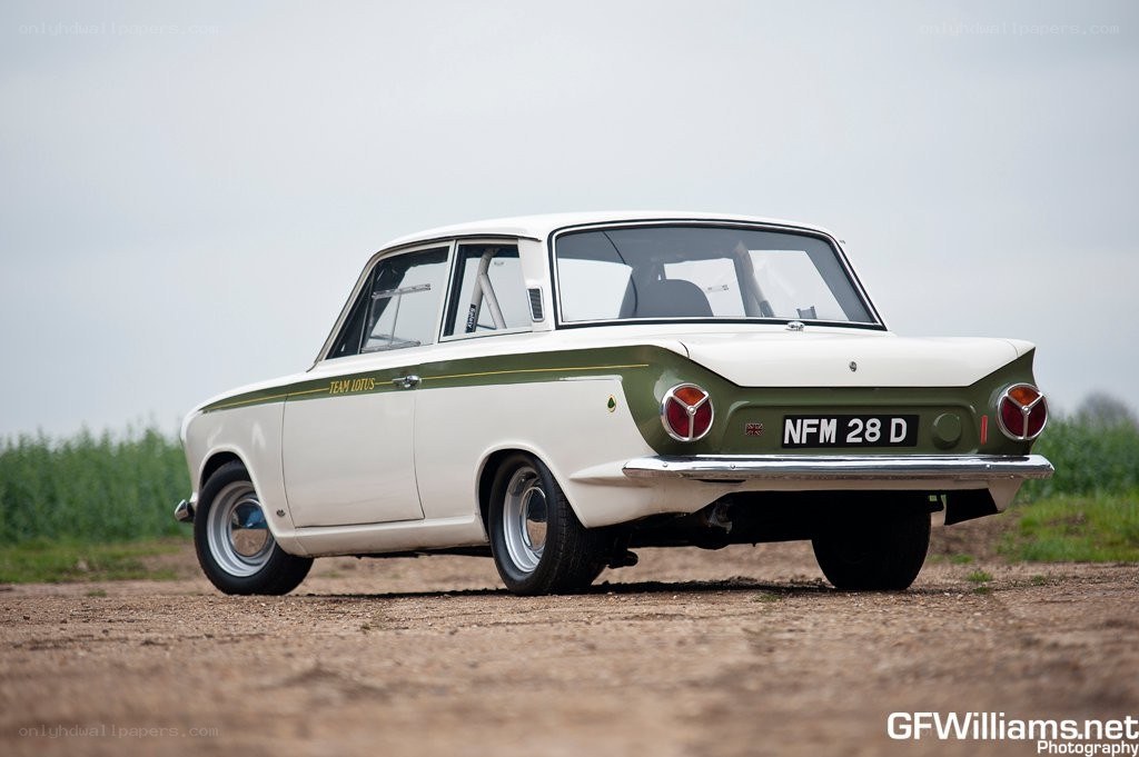 classic lotus cortina race car