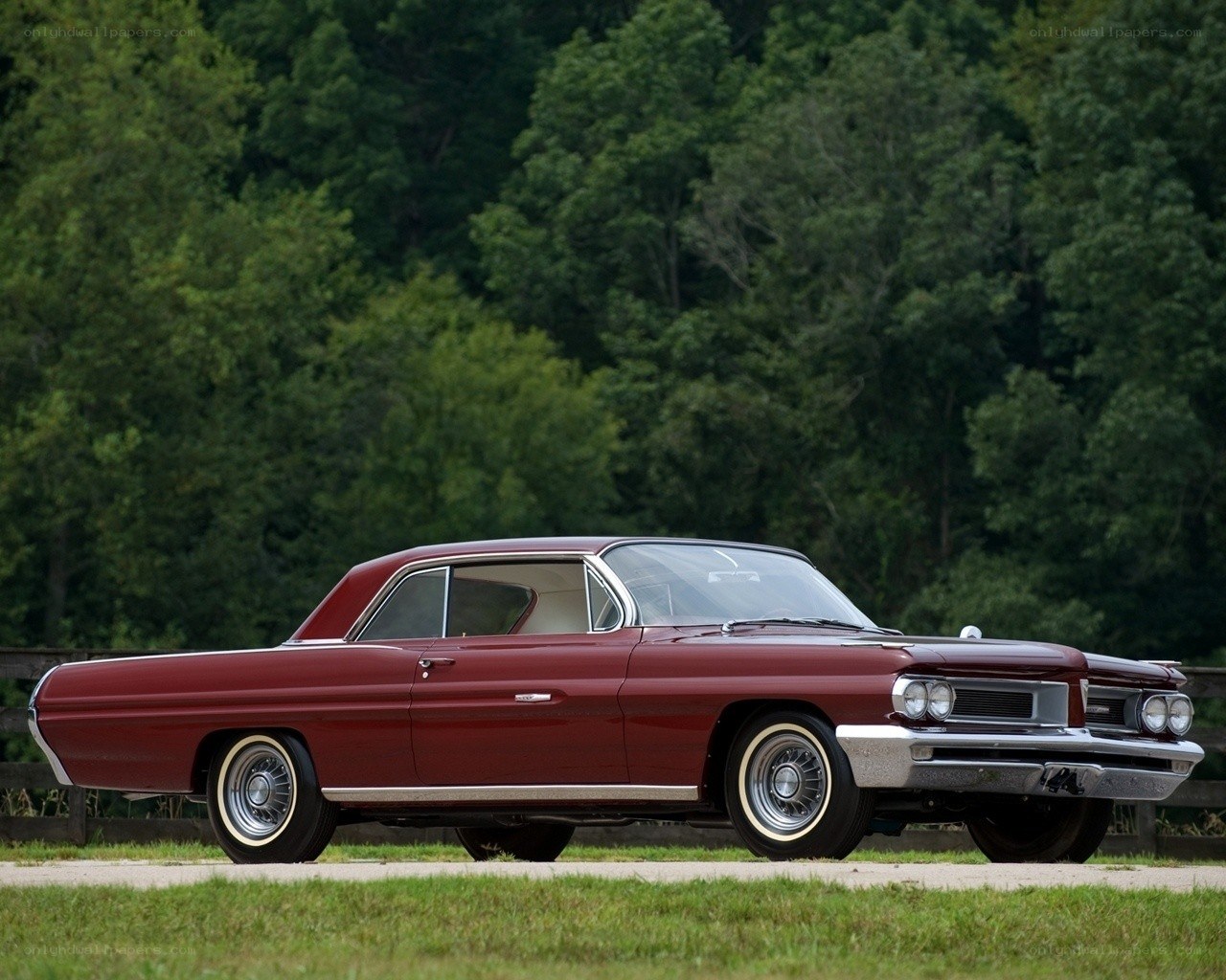 Classic maroon coupe car