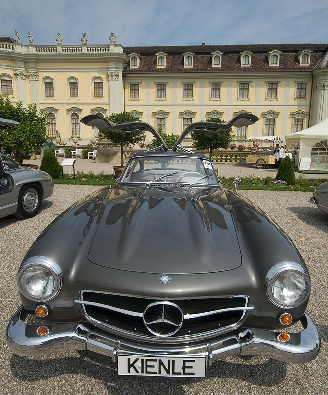 Classic Mercedes-Benz at a car show