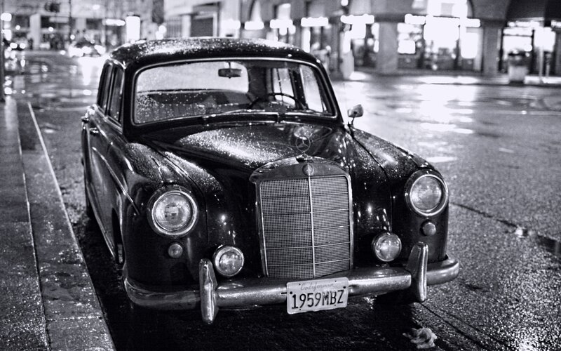 Classic Mercedes-benz Car — Black