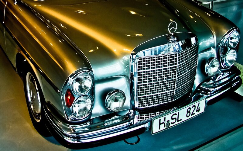 Classic Mercedes-benz Car — Silver