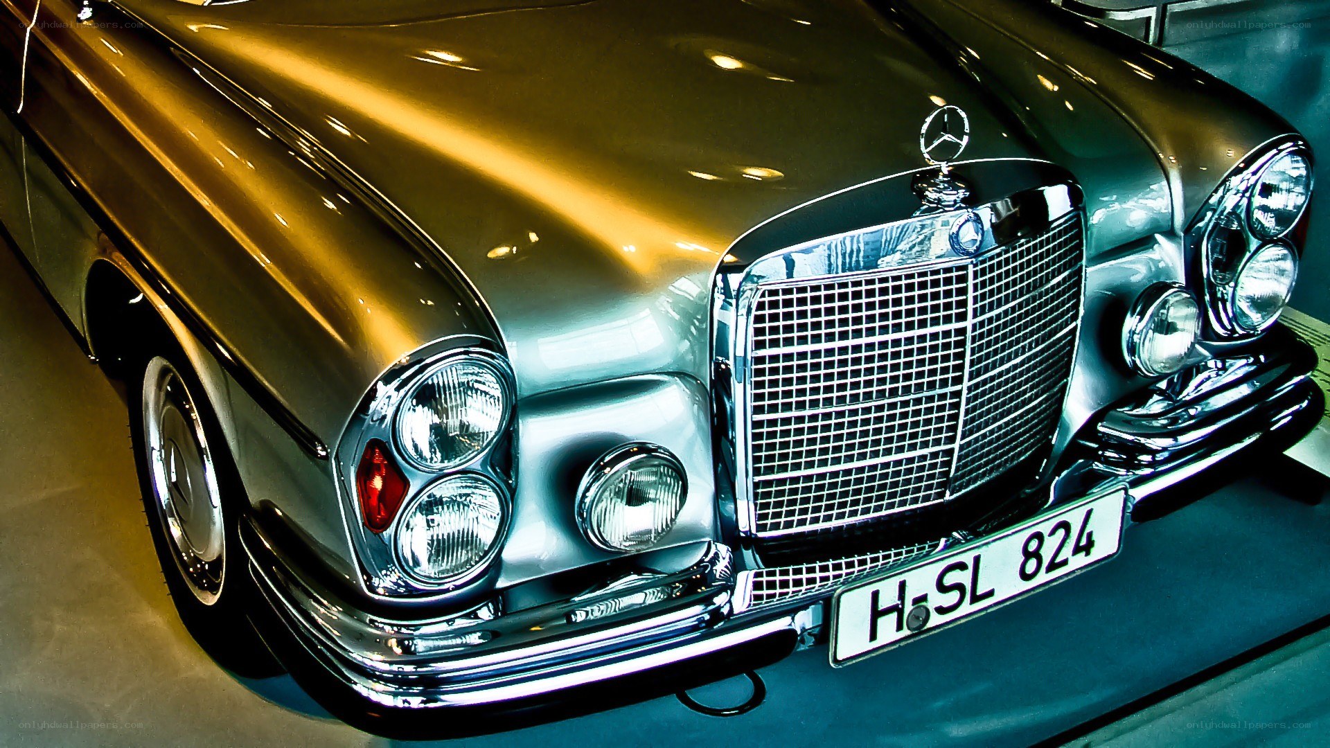 Classic Mercedes-Benz front view