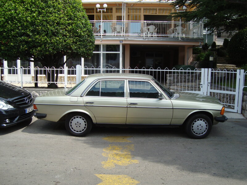 Classic Mercedes-Benz sedan parked
