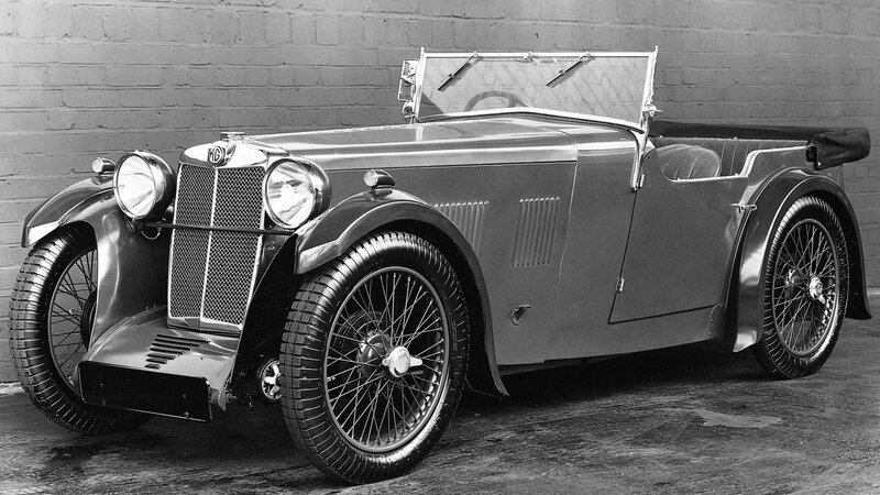 Classic MG sports car