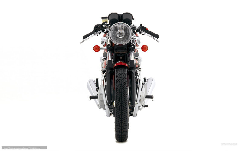 classic motorcycle front view