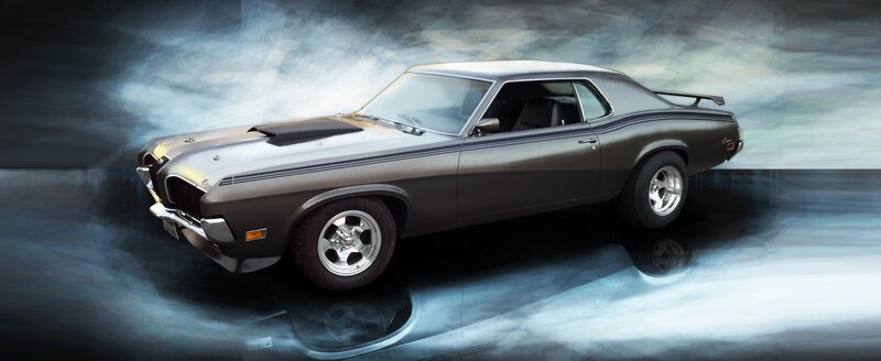 Classic Muscle Car — Gray