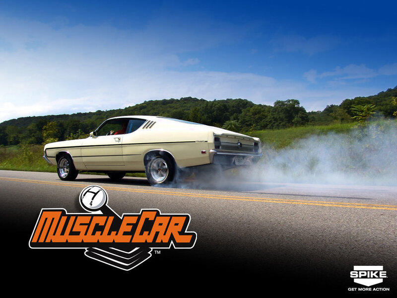 Classic Muscle Car — White