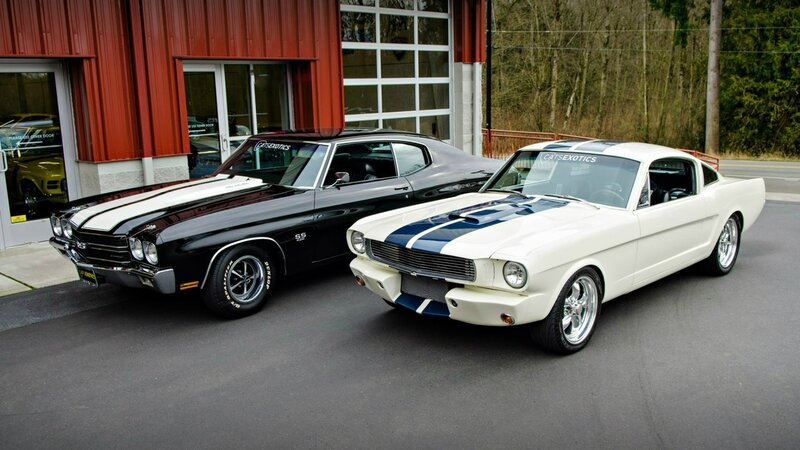 Classic muscle cars display