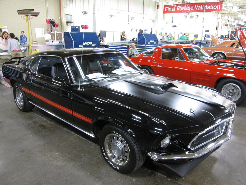 Classic muscle cars on display