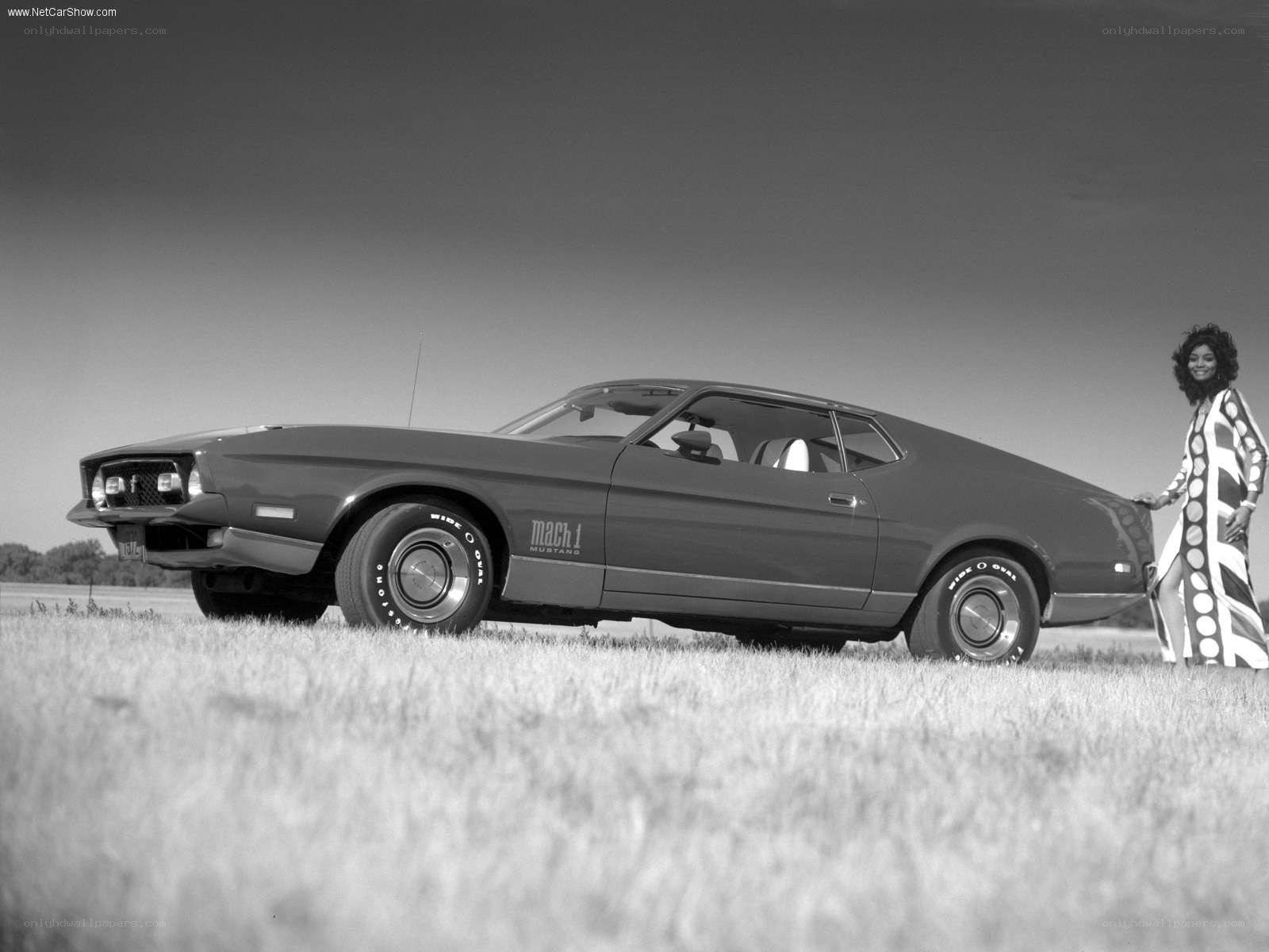 Classic Mustang Mach 1 with model
