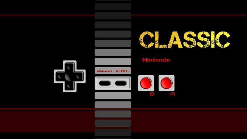 Classic Nintendo Controller — Black, Retro