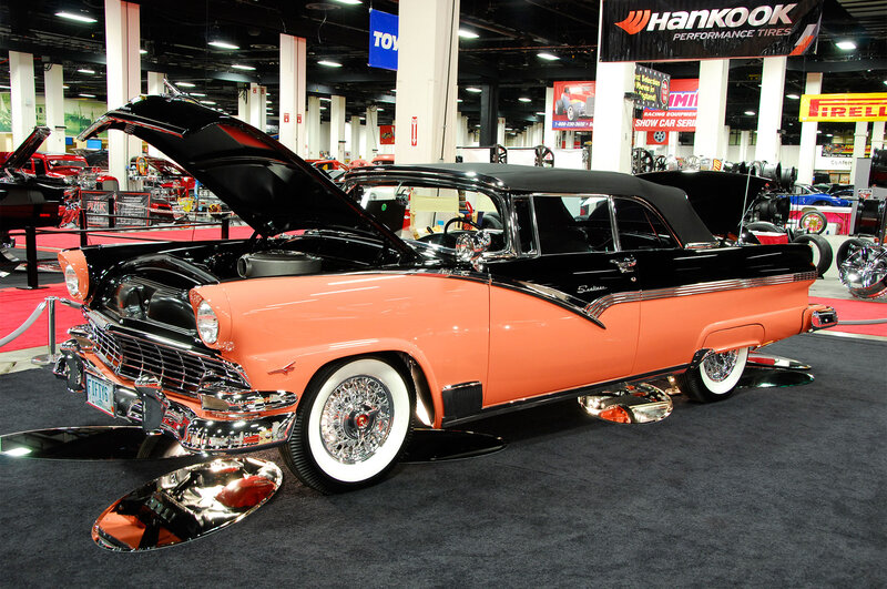 Classic Orange and Black Car
