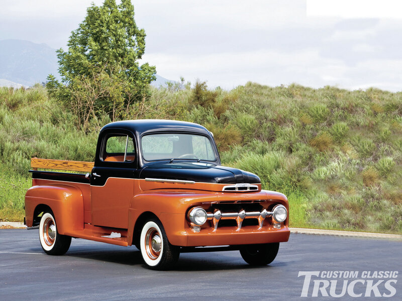 Classic Orange and Black Truck
