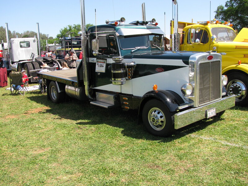Classic Peterbilt truck at outdoor show