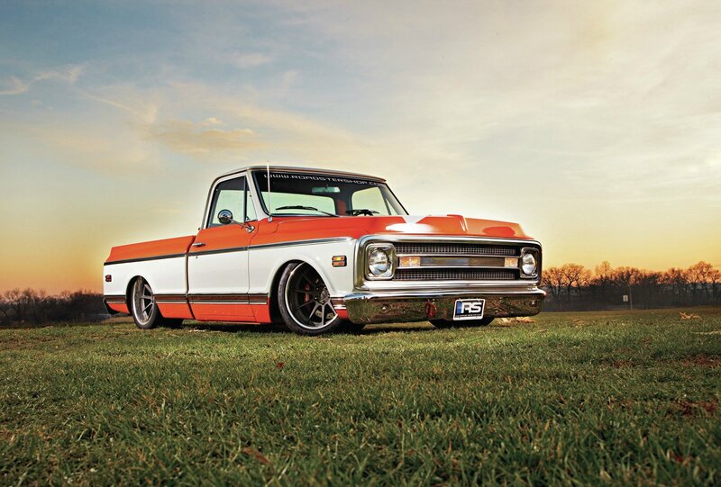 Classic Pickup Truck — Orange