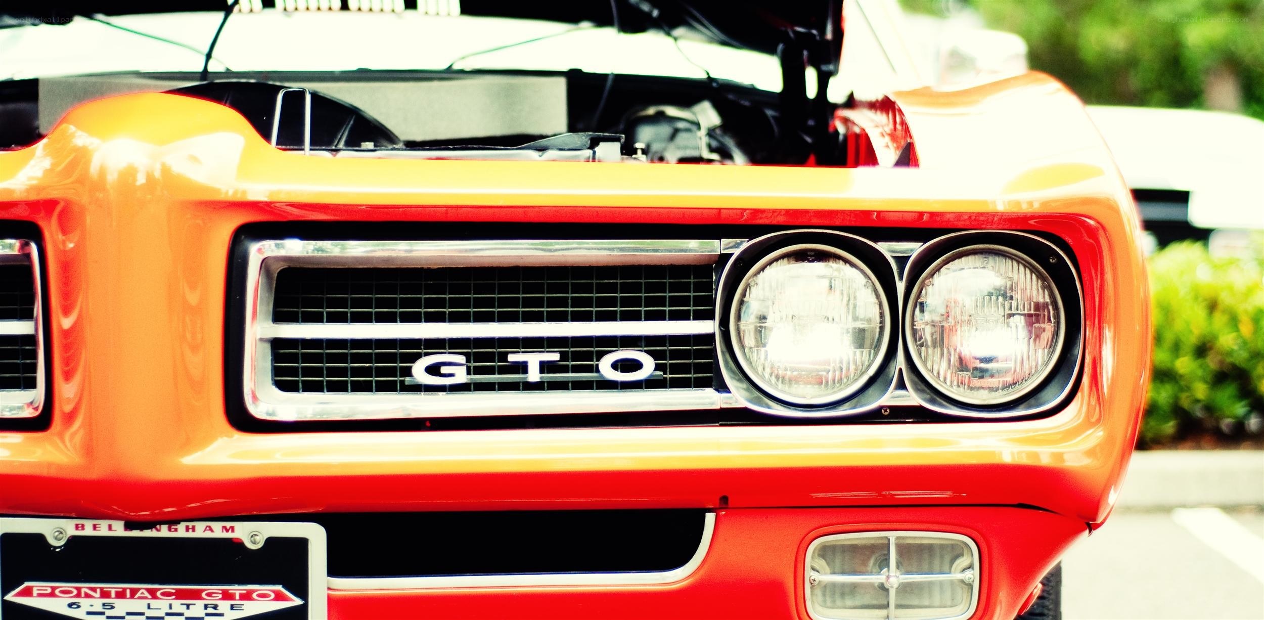 Classic Pontiac GTO front view