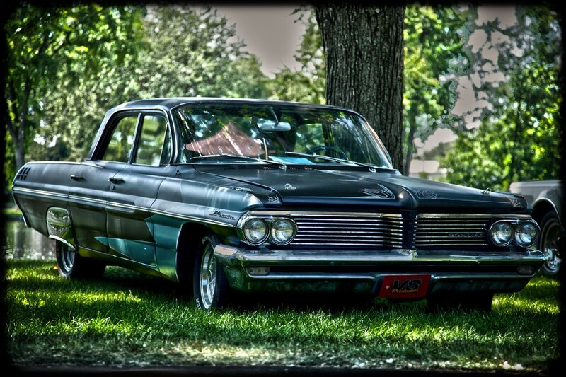 Classic Pontiac on grass